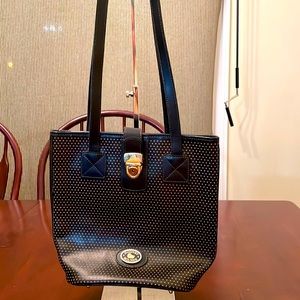 Vintage Dooney & Bourke Little Bucket Bag black Leather
